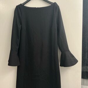 GAP Black Bell Sleeve Dress